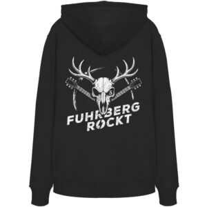 Fuhrberg Rockt - Jubiläum Organic Hoodie - Rückseite bedruckt