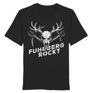 Fuhrberg Rockt - Jubiläum Organic Shirt - Vorderseite bedruckt